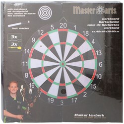Bersaglio freccette Master Darts Maikel Verberk - 42 cm con scoreboard
