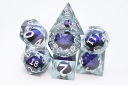 Foam Brain Games dadi sharp edge ciclope viola set RPG