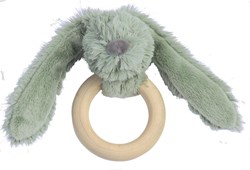 Happy Horse anello dentizione legno coniglio Richie verde FSC regalo neonato