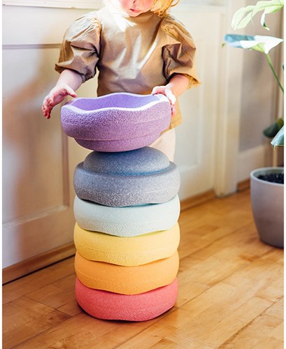 Stapelstein RAINBOW | Set Pastel | 6+1-3