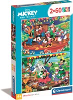 Clementoni puzzle - Mickey e Amici - 2x60 pezzi - puzzle per bambini