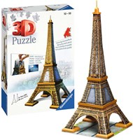 Ravensburger Puzzle 3D Torre Eiffel - 216 Pezzi Costruzione-3