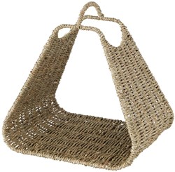 Boltze Home cesta portaoggetti portagioie in giacinto d'acqua 34x29x33cm grigio
