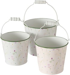 Boltze Home set secchielli giocattolo Daysa bianco 3 pezzi per bambini