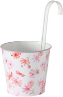Boltze Home vaso sospeso Rosella rosa metallo Ø13xh24cm decorazione