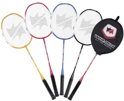 Winmax racchetta da badminton alluminio shaft in acciaio per bambini e adulti