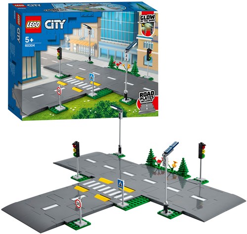 LEGO City set da costruzione piastre stradali con semafori - 60304-2