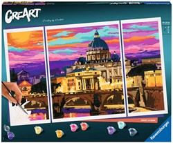 Ravensburger dipingere con i numeri - CreArt Tramonto a Roma per adulti