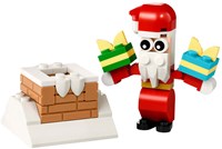 LEGO set costruzioni Babbo Natale camino regalo 30692 giocattolo-2