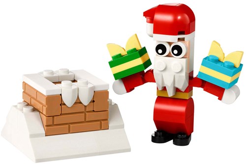 LEGO set costruzioni Babbo Natale camino regalo 30692 giocattolo-2