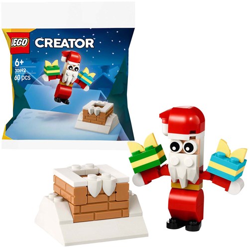 LEGO set costruzioni Babbo Natale camino regalo 30692 giocattolo-3