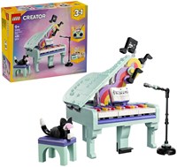 LEGO Creator set costruzioni pianoforte con gatto e giocattolo musicale retrò 31392-3