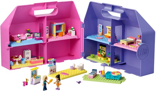 LEGO Friends casa delle bambole set di costruzione - Valigetta creativa con 8 stanze e personaggi-2