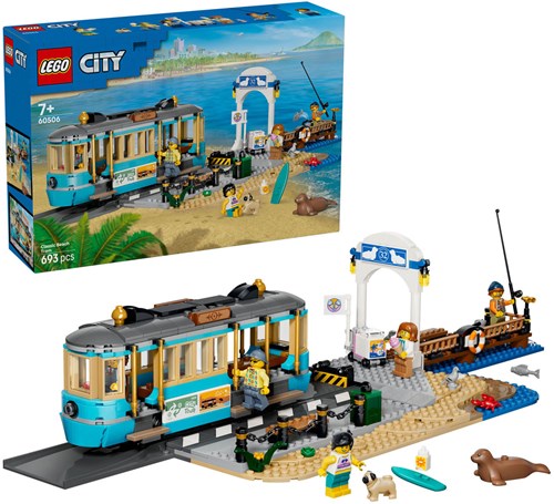 LEGO City tram da spiaggia set di costruzione - tram giocattolo dai 7 anni-3