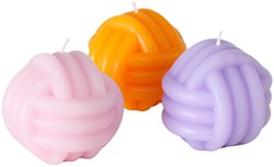 Boltze Home candela decorazione forma nodo lilla rosa 8cm atmosfera trendy