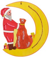 Set creativo Babbo Natale in legno decorazione natalizia da appendere Beleduc