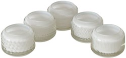 Boltze Home portacandele vetro bianco decorazione 8x6cm luce d'atmosfera