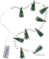 Boltze Home catena luminosa natalizia 130cm con timer luce calda