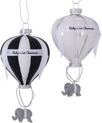 Boltze Home decorazione natalizia palloncino primo Natale bambino
