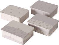 Boltze Home barattolo metallo bianco 12x9x4cm ermetico cucina