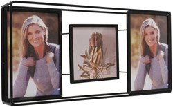 Boltze Home cornice collage foto nera metallo moderna 16cm decorazione