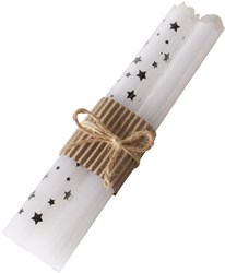 Boltze Home set candele da tavola bianche 2 pezzi 20cm - decorazione elegante
