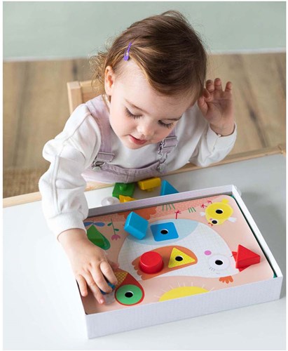 Jumbo Goula - Gioco educativo di forme in legno per bambini piccoli-3