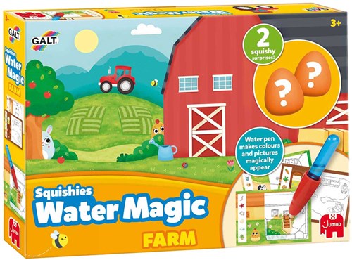 Jumbo Water Magic Squishies Fattoria libro da colorare con acqua e squishies