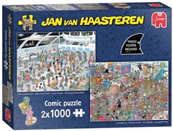 Jumbo puzzle Jan van Haasteren 2-in-1 2 x 1000 pezzi puzzle
