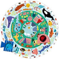 Jumbo puzzle XXL scopri gli animali - giocattolo educativo-2