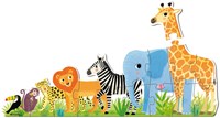 Jumbo puzzle XXL animali della giungla giocattolo educativo 16 pezzi-2
