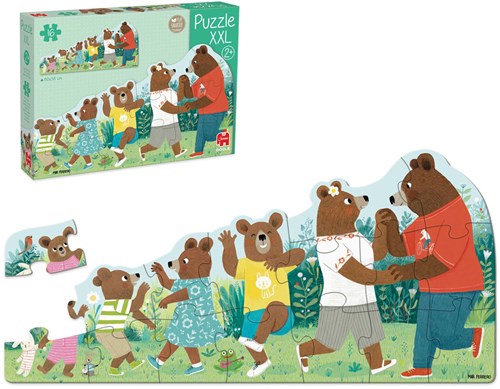 Jumbo puzzle XXL famiglia di orsi - puzzle per bambini-3