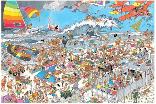 Jumbo puzzle adulti - Jan van Haasteren In Spiaggia 1500 pezzi-2