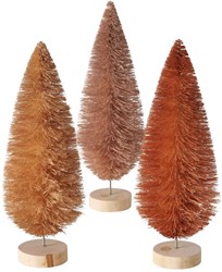 Boltze Home albero di Natale decorativo marrone 23cm - decorazione corda