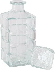 Boltze Home caraffa whisky vetro trasparente 900 ml H23cm design di lusso