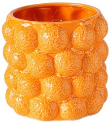 Boltze Home vaso per piante ceramica design arancia H15cm impermeabile
