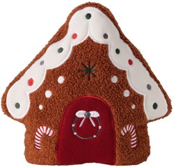 Boltze Home cuscino casetta pan di zenzero 28cm cuscino giocattolo decorativo