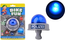 Johntoy accessorio bici Bike Fun sirena polizia tedesca blu con luce
