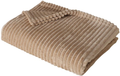 Boltze Home coperta beige velluto a coste 180x130cm plaid di lusso