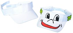 Creativ Company visiera in cotone bianca 56 cm cappello estivo regolabile