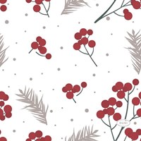 Duni tovaglioli Natale rosso 24x24cm carta sostenibile