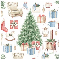 Duni tovaglioli albero di Natale regalo 33x33cm decorazione tavola carta