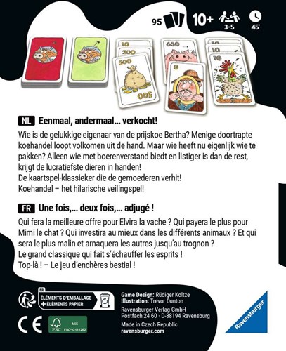 Ravensburger gioco di carte Mercato delle mucche - gioco strategico famiglia animali-2