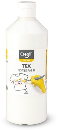 Creall vernice tessile bianca - vernice acrilica 500ml per tessuti-2