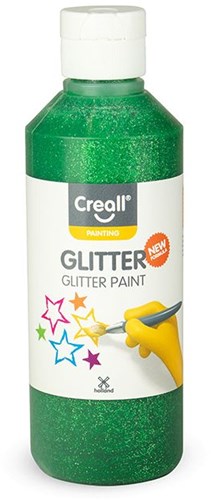 Creall vernice glitter verde - 250ml pittura creativa per bambini