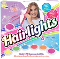 Goliath set gessetti per capelli bambini - FabLab Hairlights 6 colori lavabili