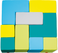 Softplay blokken mozaiek