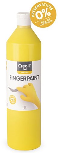Creall pittura a dita gialla senza conservanti 750ml pittura bambini-2