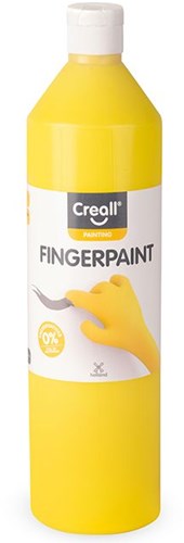 Creall pittura a dita gialla senza conservanti 750ml pittura bambini