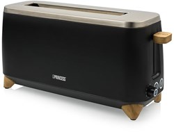 Princess tostapane pure nero - 2 fessure - 6 livelli di doratura - 1000W